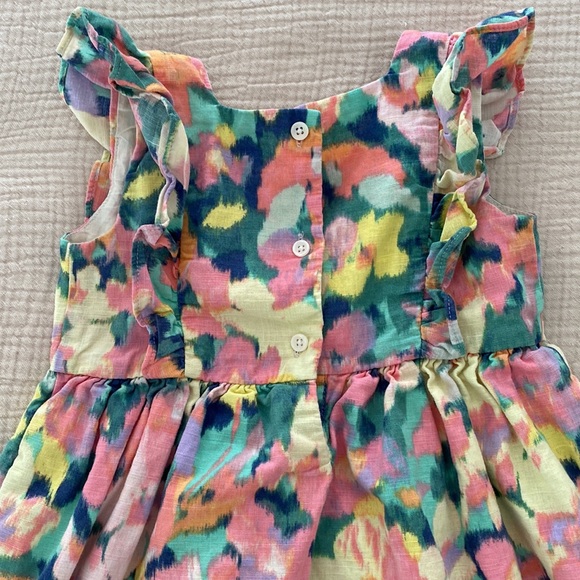 Baby Gap Linen Floral Dress - Picture 5 of 6